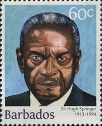 Stamp: Sir Hugh Springer (1913-1994) (Barbados 2016)