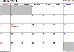 Check spelling or type a new query. October 2014 Calendar Templates For Word Excel And Pdf