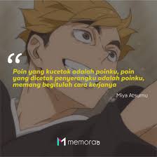 See more ideas about haikyuu, kagehina, kageyama x hinata. 26 Kata Kata Mutiara Miya Atsumu Setter Terbaik Sma Inarizaki Haikyuu Memorable With Us