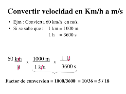 How do i convert km/h to m/s? Ppt Convertir Velocidad En Km H A M S Powerpoint Presentation Free Download Id 781197