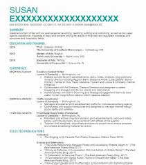 Creative Writer Resume Example Self Rohnert Park California