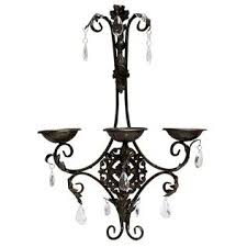 Wayfair.com has been visited by 1m+ users in the past month Antique Brown Metal Ornate Wall 3 Candle Holder Shop Hobby Lobby Change To Red And Black Crystals And Crystal Wall Candle Holders Candle Decor Candle Holders