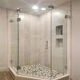 Luxury shower cubical 45 degree 90 degree glass with door