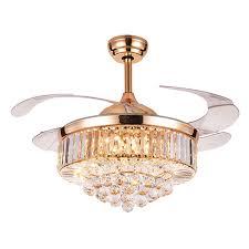 A wide variety of gold ceiling fan options are available to you, such as design style, lighting solutions service, and warranty. 42 Inches Gold Modern Arabic Luxury Retractable Chandelier Crystal Fancy Hidden Transparent Blade Ceiling Fan With Led Light Buy Ceiling Fan With Led Light Crystal Ceiling Fan With Light Luxury Crystal Chandelier Ceiling