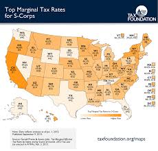 Monday Map Top Marginal Tax Rates On Sole Proprietorships