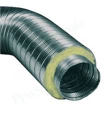 Gaine De 3m Semi Rigide Aluminium M0 Isolee Ep 25 Mm Option Insonorise Chauffage Ventilation Et Conduit D Air Prosynergie