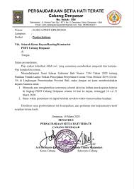 Namun, meskipun tergolong sebagai surat pribadi, penulisan surat izin tidak masuk sekolah ini berbeda ketika anda menuliskan surat kepada teman. Persaudaraan Setia Hati Terate Cabang Denpasar 094 Photos Facebook