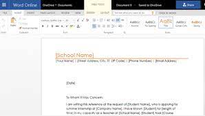Student Reference Letter Template For Microsoft Word Online Fppt