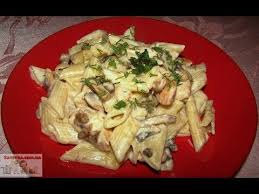 запеканка из макарон с колбасой и сыром в духовке Recept Makarony S Kuricej Gribami I Syrom Costav Kurinoe File Shampinony Svezhie Makarony Syr Plavlenyj Myagkij Sol Makaronnye Blyuda Eda Makarony S Syrom
