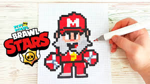 This was for brawl stars promotional videos. Trener Majk Iz Igry Brawl Stars Risunki Po Kletochkam Pixel Art Youtube