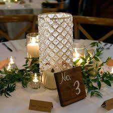 Pillar candle holders are creatively designed for elegance and style, standing tall they can hold both tea lights and small pillar candles. Efavormart 2 Pack 9 Tall Metallic Crystal Beaded Pillar Candle Holder Wedding Centerpiece Walmart Com Walmart Com