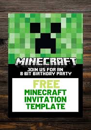 Minecraft furniture minecraft skins minecraft room decor easy minecraft cake. Free Minecraft Birthday Invitations Personalize For Print And Evite