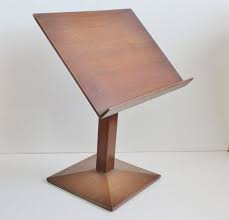 Vtg 50s Wooden Lectern Table Top Music Stand Podium Mid Century Gk Corporation Table Top Lectern Wooden