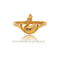 Gold Ring Design For Female Without Stone South India Jewels Gold Ring Designs Ladies Gold Rings Ring Design For Female