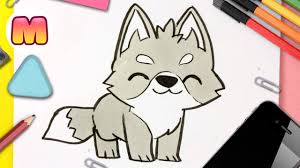 Como dibujar a la pantera rosa. Como Dibujar Un Lobo Kawaii Dibujos Kawaii Faciles Aprender A Dibujar Animales Kawaii Social Useful Stuff Handy Tips