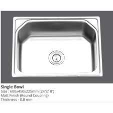 Maybe you would like to learn more about one of these? Sonet Undermount Mirror Single Bowl Kitchen Sink Size 600x450x225 Mm Id 22404042188