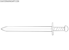 How To Draw A Sword Easy Easy Drawings Sword Drawing Drawing Tutorial Easy