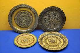 Explore our range of luxury home accessories online. 4 Wooden Plates Wall Plates Ornamental Plates At Shop Kusera
