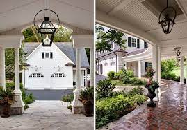 Porte Cochere And Walkway Architecture Architect Shingle Style