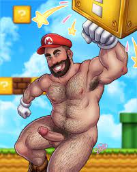 bara beard boner cabaret bara cabaret bara series cosplay cosplay  mario dad bod erect penis erection hairy hard on henry (cabaret bara) male  only mario (cosplay) mario (series) muscles