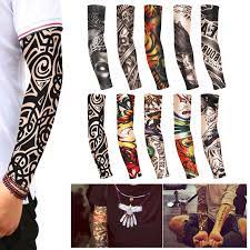 5 out of 5 stars. Tsv Arm Tattoo Sleeves 10pcs Temporary Fake Tattoo Arm Sleeves For Men Women Cover Up Sleeves Uv Protection Body Art Stockings Protector Walmart Com Walmart Com