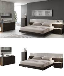 Bedroom Sets 20480 Jandm Porto Contemporary Queen Bedroom Set In Light Grey And Wenge 5 Piece Buy King Bedroom Sets Modern King Bedroom Sets Bedroom Sets