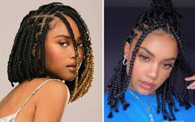 Tree braids, works best on thick, wavy hair, such as afro. 40 Short Box Braid Styles For Every Lady To Try Thrivenaija