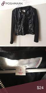 Xhilaration Black Faux Leather Jacket Black Faux Leather Jacket Faux Leather Jackets Leather Jacket
