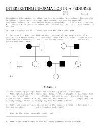 Interpreting Information In A Pedigree