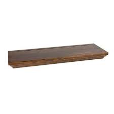 Wallscapes 8 In X 1 3 4 In Floating Pecan Wood Shelf Price Varies By Finish Length Hwrp836 The Home Depot Wood Shelves Pecan Wood Shelves