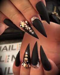 Best Black Stiletto Nails Designs For Your Halloween Black Stiletto Nails Stiletto Nails Designs Stiletto Nail Art