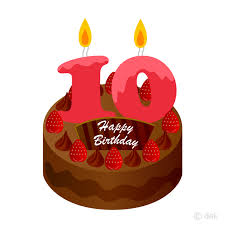 Polish your personal project or design with these birthday cake transparent png images, make it even more personalized and more attractive. 10 Years Old Candle Birthday Cake Clipart Free Png Image Illustoon
