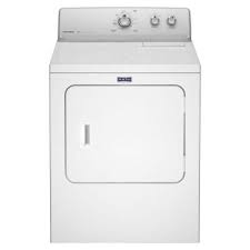Maytag 7 0 Cu Ft Electric Dryer In White Medc215ew The Home Depot Electric Dryers Gas Dryer Maytag Dryer