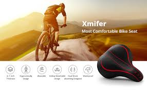 Best seat for s22i bike : Amazon Com Xmifer Oversized Bike Seat Comfortable Bike Seat Universal Replacement Bicycle Saddle Waterproof Leather Bicycle Seat With Extra Padded Memory Foam Bicycle Seat For Men Women Black Sports Outdoors