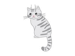 Black And White Striped Cat Item Cat Paw Kitten Sat Striped Grey Cartoon Tail Meow Kitty Cat Clip Cat Clipart Striped Cat Clip Art