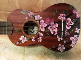 5.it will decorate your sweet home or another lovely place! Lemon Tree Workshop Hand Painted Glassware And Gifts Painted Ukulele Ukulele Art Ukulele Design