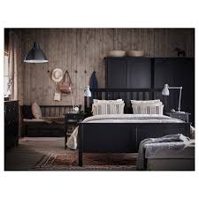 It's traditional style, carefully added details and solid wood, perfectly combine with its functionality and capacity of adapting to xxi century homes. Hemnes Bed Frame Black Brown Luroy Queen Ikea Bettgestell Hemnes Federholzrahmen