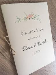 Order Of Service Order Of The Day Booklets For Church Mass Wedding Programme Boho Flora Wedding Booklet Order Of Wedding Ceremony Wedding Ceremony Booklet