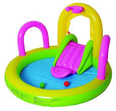 jilong 97207piscine multigioco spray sliding pool multicolore piscine pour enfant jeux d eau piscine