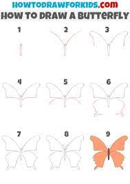 Easy simple butterfly drawing step by step. How To Draw A Butterfly Very Easy