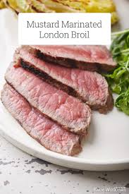 Mustard Marinated London Broil The Mom 100 Recipe London Broil Recipes Beef Recipes Grilled Steak Recipes