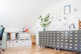 Then you will see how she uses other ikea pieces throughout the craft room… hope you find inspiration here! Attic Craft Room Reveal One Dog Woof