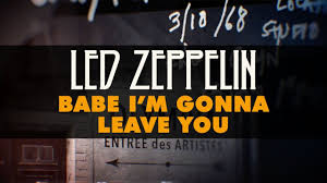 The _ low line is actually an end cap. Led Zeppelin Babe I M Gonna Leave You Official Audio Youtube
