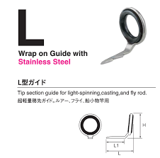 Fuji Lag5 Guide 4pcs Certified Goods Tip Section Guide For Light Spinning Casting And Fly Rod Fishing Rod Parts Repair Guide