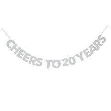 If you've found yourself a warehouse venue or a location that is a little bit creepy (like old jails or nearby cemeteries), play up to. Cheers To 20 Years Banner 20th Birthday Wedding Anniversary Retirement Party Bunting Sign Decorations Photo Props Party Favors Supplies Gifts Themes And Ideas Walmart Canada