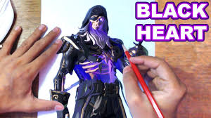 How to draw peely | fortnite. Fortnite Drawing Blackheart How To Draw Blackheart Step By Step Tutorial Fortnite Season 8 Youtube