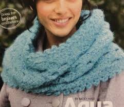 Aran Scarves Crocheting & Knitting Patterns for sale