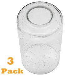 3 Pack Seeded Glass Shade Clear Bubble Cylinder For Light Fixture Pendant Wall Contemporary Lighting Globes And Shades By Ledupdates Houzz
