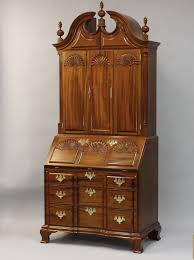 Newport Secretary Desk And Bookcase Handmade By Matthew Wolfe Christmas Decor Diy Antique Reproduction Furniture Furniture Maker