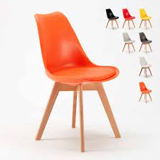 Great savings & free delivery / collection on many items. Tulip Nordica Dining Chair With Cushion Scandinavian Design For Cafes